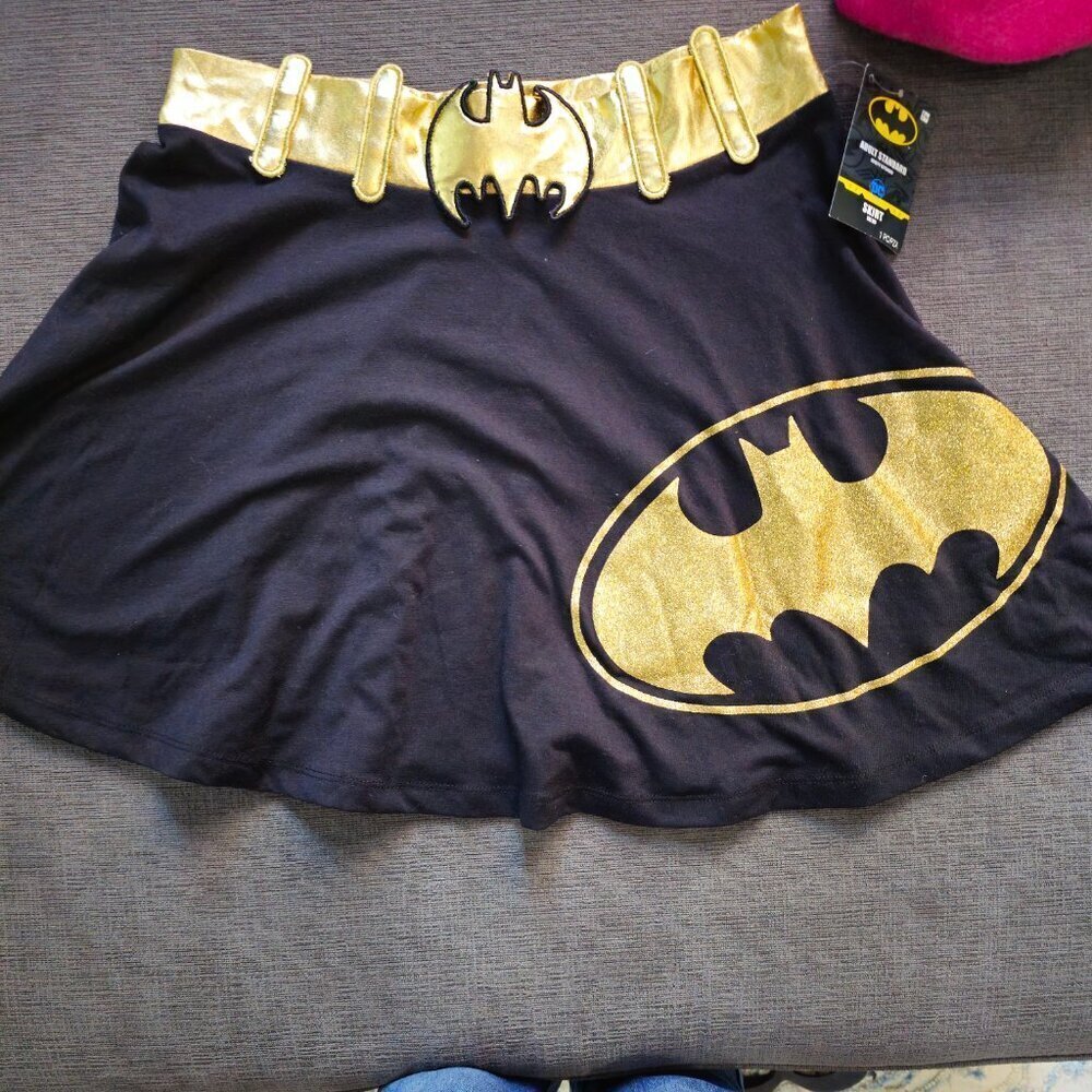 Amscan Batgirl Skirt Adult Women's Black Batman Halloween Costume Size Medium - Picture 4 of 11